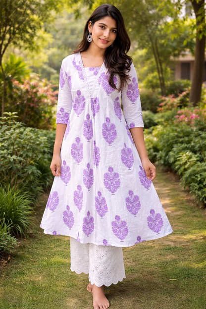Ivory Lavender Bloom