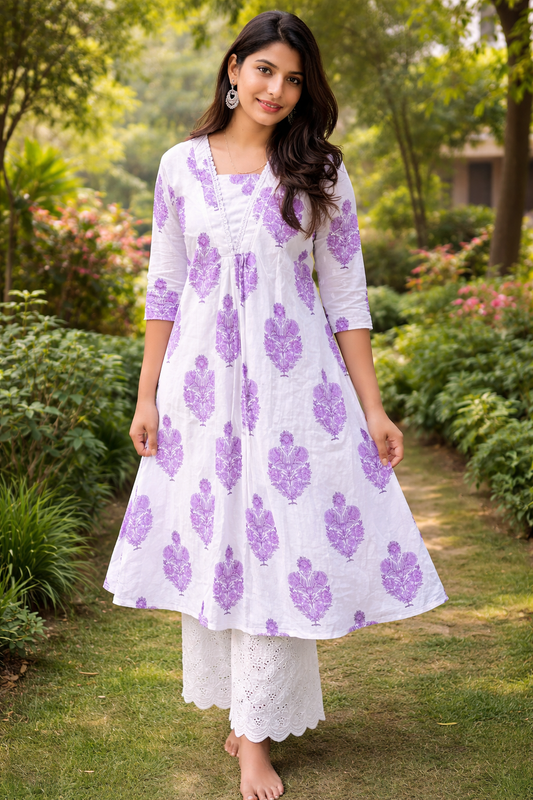 Ivory Lavender Bloom