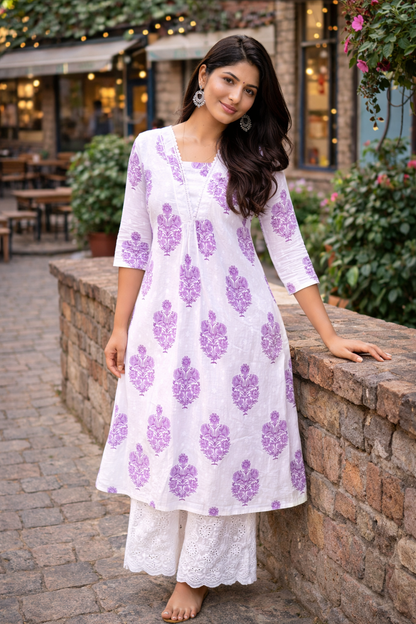 Ivory Lavender Bloom
